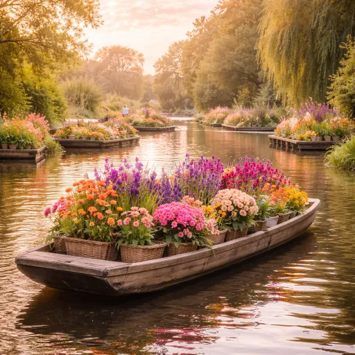 Festival des Jardins d'Amiens : naviguer dans les hortillonnages avant l'été